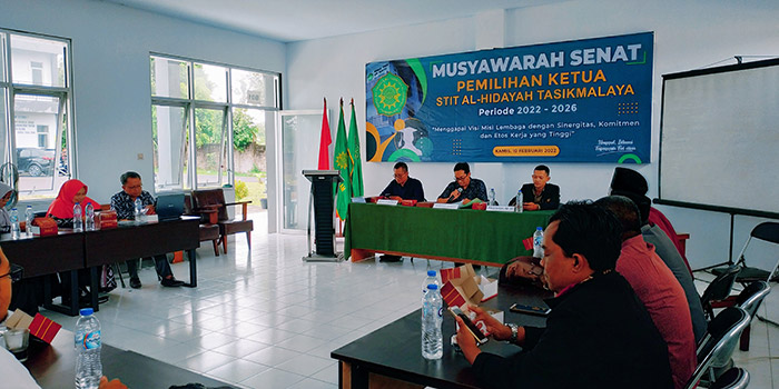 Musyawarah senat pemilihan ketua STIT Al-Hidayah Tasikmalaya