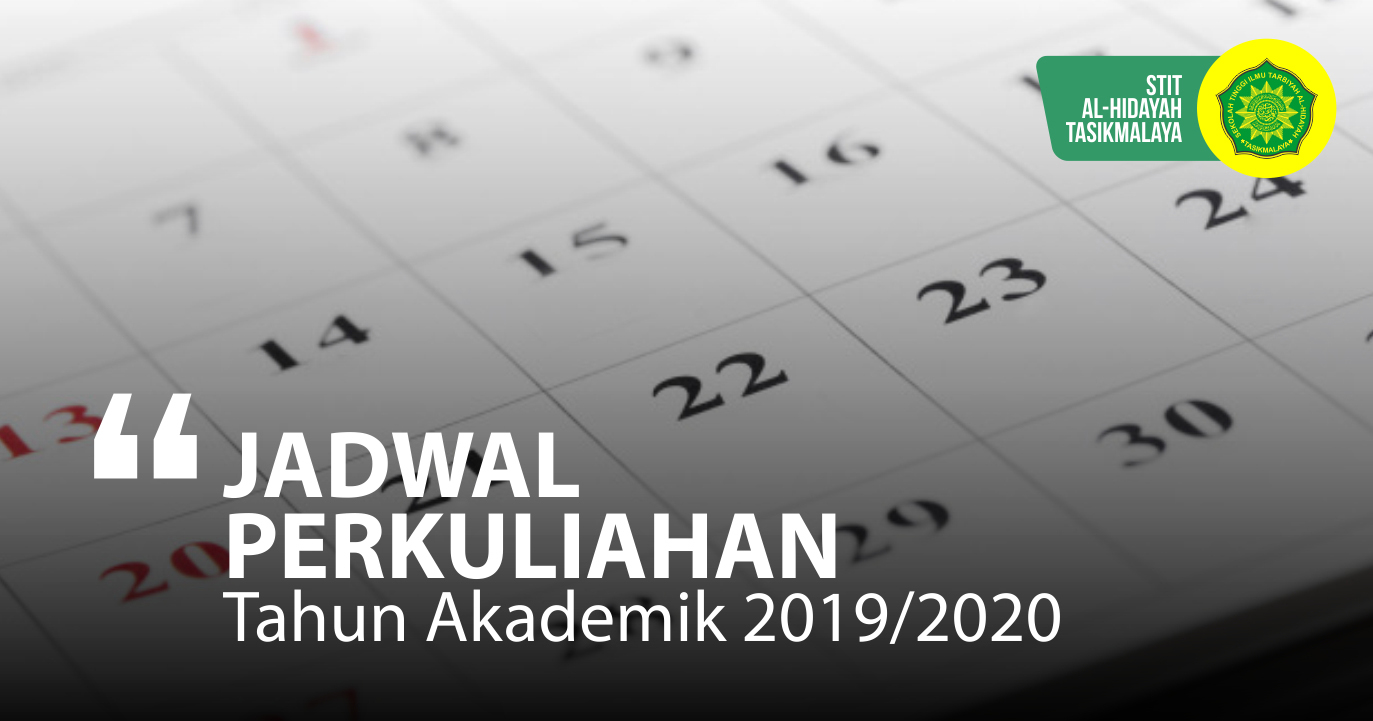 Jadwal Perkuliahan Semester Ganjil dan Genap Tahun Akademik 2019/2020